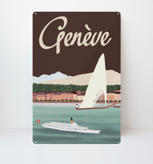 Genève, Lac Léman, Decorative Sign